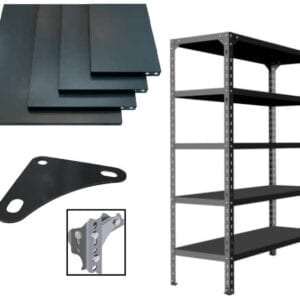 DEXION type metal shelving systems