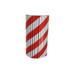 FOAM PROTECTOR WITH NOTCHES RED WHITE REFLECTIVE STRIPES PARK FSWP5025RW